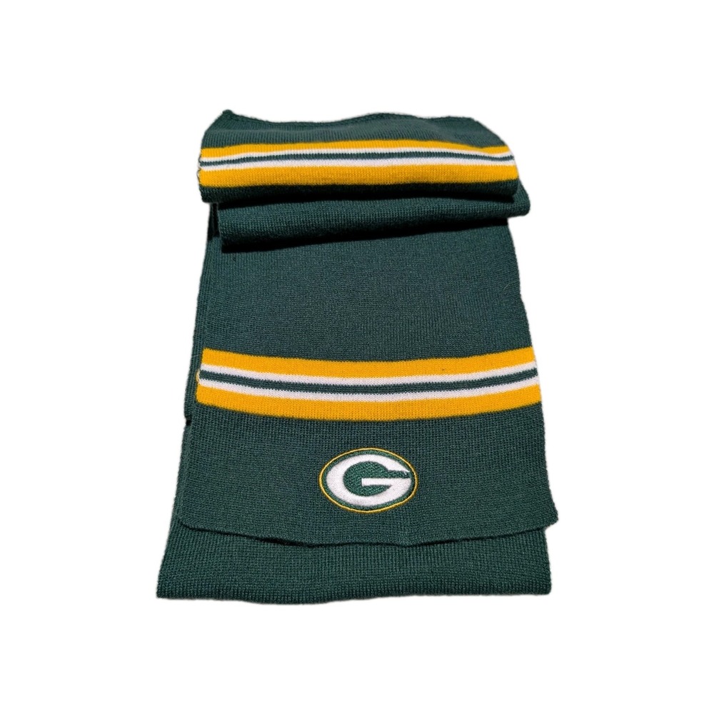 NFL Green‎ Bay Packers Football Green Festive Reebok Scarf 60 Inch Football